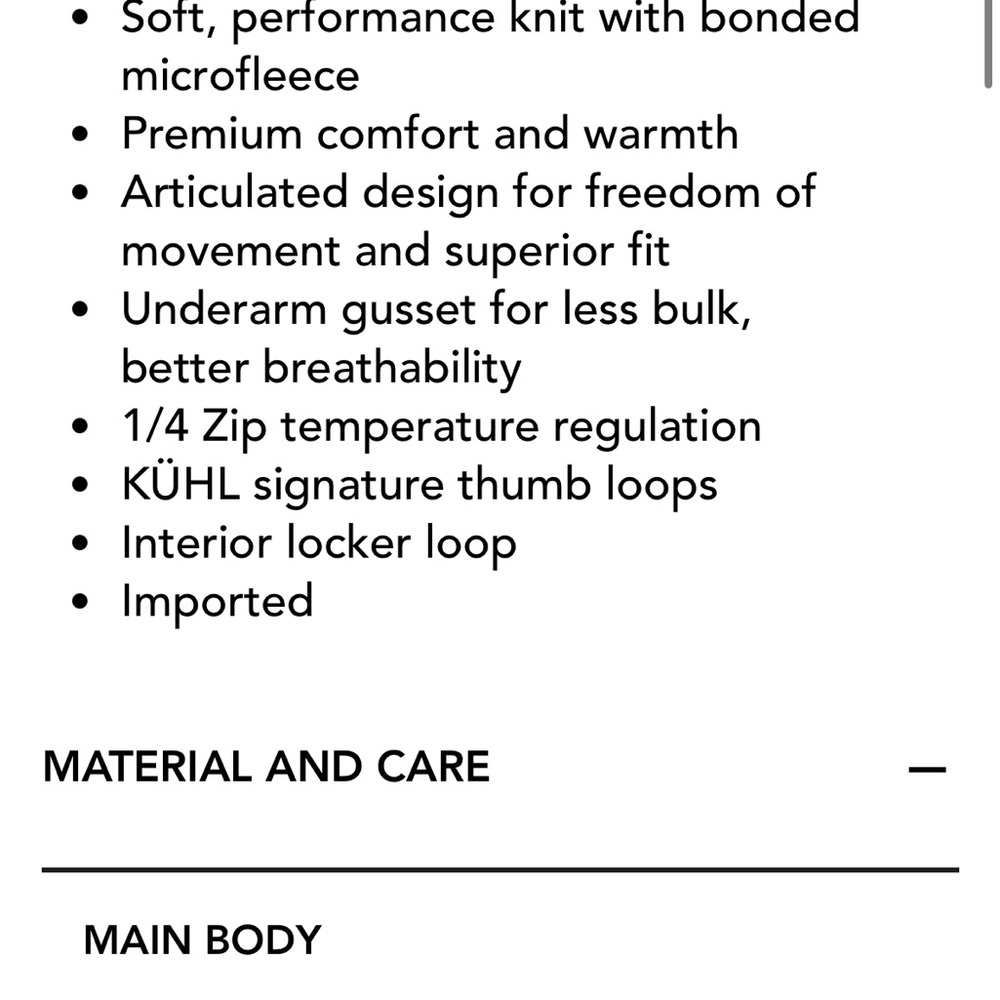 Kuhl Men's Thermo Kore 1/4 Zip Sweater - Picture 6 of 6